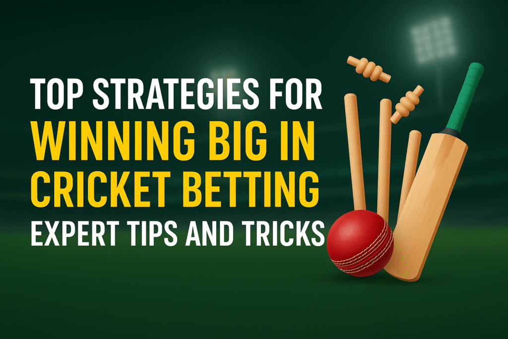 Top Strategies for Winning Big in Cricket Betting: Expert Tips and Tricks
